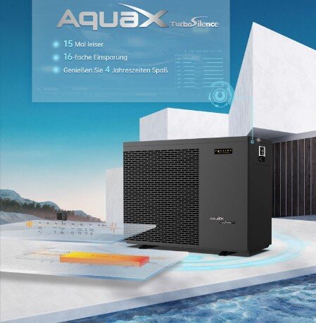 Pool-Wärmepumpe pogalux AquaX TurboSilence